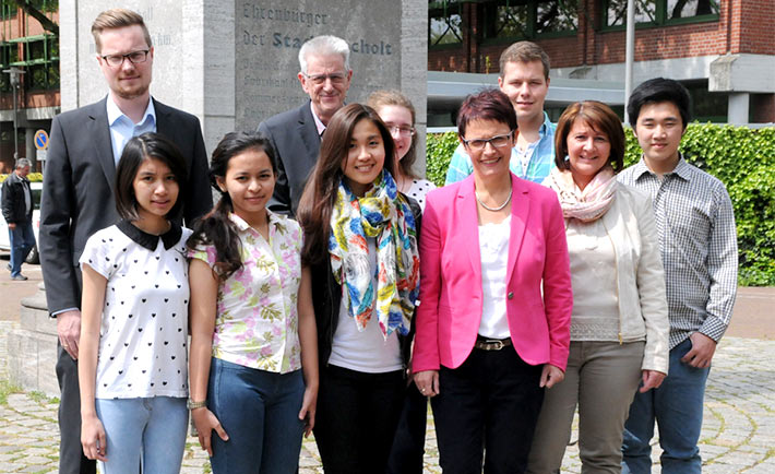 Austauschstudenten in Bocholt