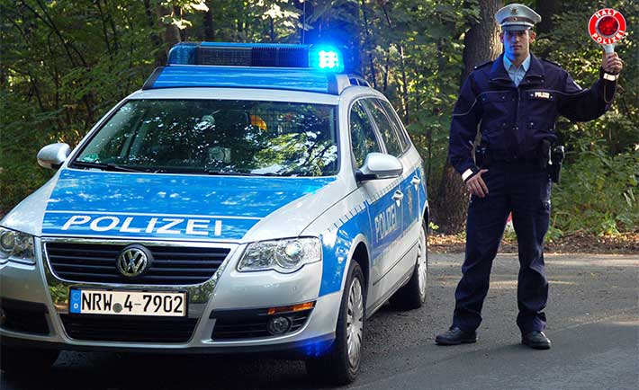 Streifenwagen Polizei