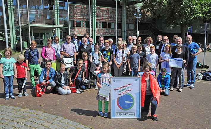 Gewinner der Aktion Stadtradeln in Bocholt