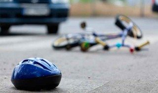 Symbolbild vom Unfall eines Fahrradfahrers