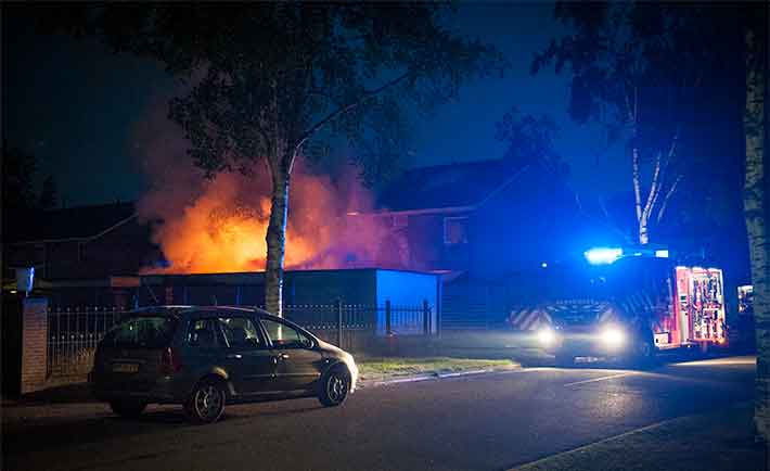 Grote schuurbrand Ruiterij Dinxperlo