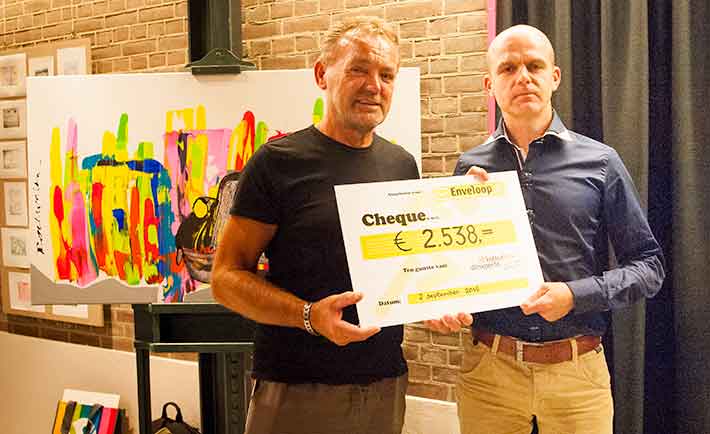 Martijn Melten en Theo Janssen Cheque Enveloop