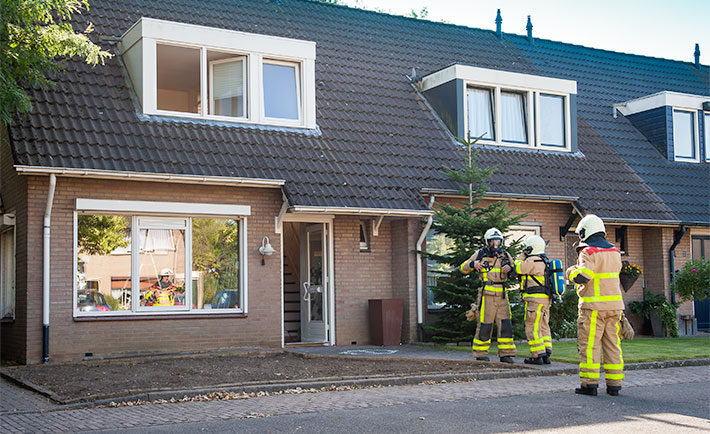 Brandweer Dinxperlo bij gaslek