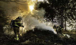 Brandweer Dinxperlo aangestoken bosschagebrand Helmkamp 22