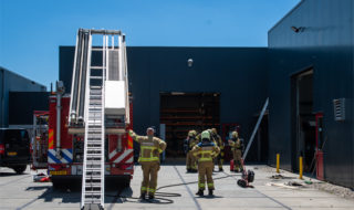 Brand machine Meniststraat