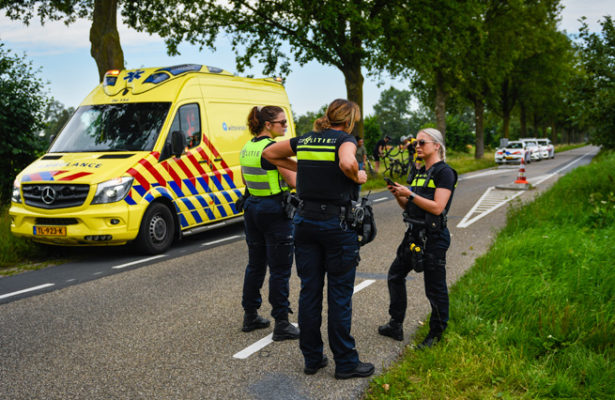 Hoofdletsel fietser Varsseveldseweg De Heurne