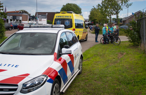 Hoofdwond na val fiets Meniststraat