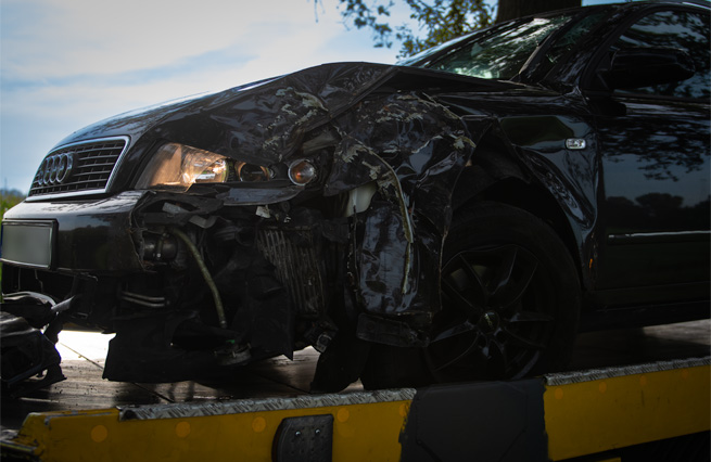 Ongeval de Heurnseweg met Poolse Audi Aalten