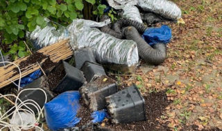 Drugsafval gedumpt in De Heurne