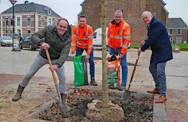 Aanplant bomen gestart in centrum Dinxperlo